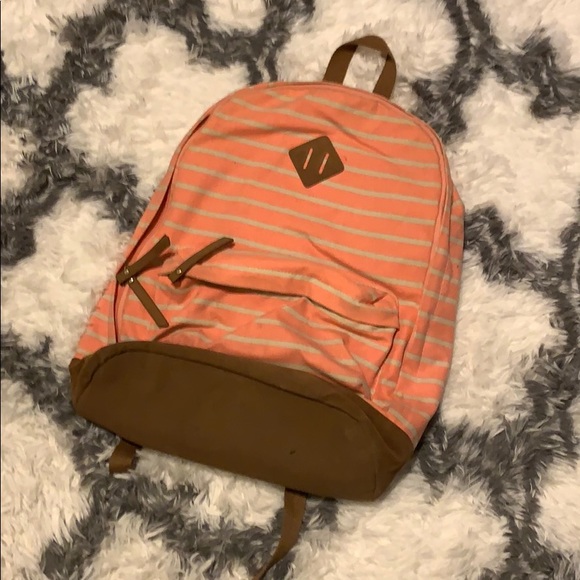Pink Stripes Backpack - Picture 1 of 3